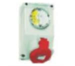 switched wall socket with interlocking
